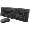 Клавиатура CANYON SET-W20 EN/BG Keyboard+Mouse Velvet Wireless Black