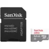 Карта памет SANDISK Ultra microSDXC 64GB + SD Adapter 100MB/s Class 10 UHS-I
