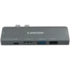 USB хъб CANYON hub DS-5 7in1 Thunderbolt 3 Space Grey