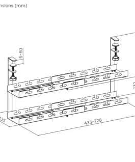 Maclean Under-desk кабел organi zer MC-102 B