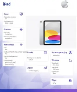 Apple iPad WiFi 11 inches 128GB Silver