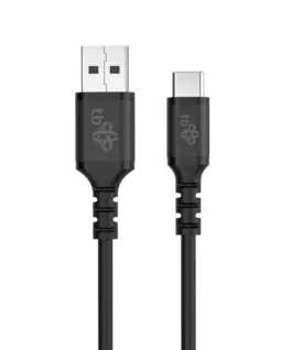TB USB-USB C кабел 50 cm silicone черен