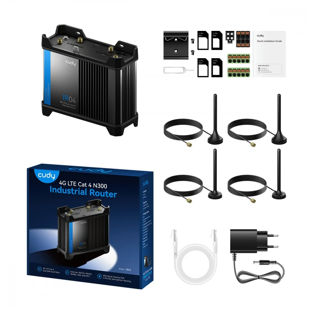 Cudy CUDY IR04 4G LTE Cat4 Industrial Router - Image 3