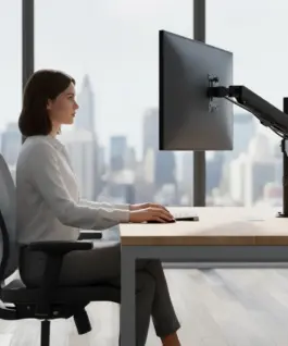 Alternative view of Maclean Monitor bracket MC-135 17-32 2-10 kg