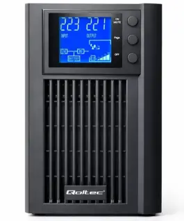 Qoltec Pure Sine Wave UPS 1kVA 800W AVR LCD