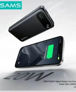USAMS външна батерия PB80 10000mAh 20W PD черен