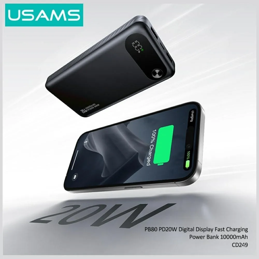 USAMS външна батерия PB80 10000mAh 20W PD бял - Image 5