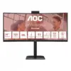 AOC Monitor 34 inches CU34E4CW Curved VA 120Hz HDMIx2 DP RJ45 USB-C HAS Camera