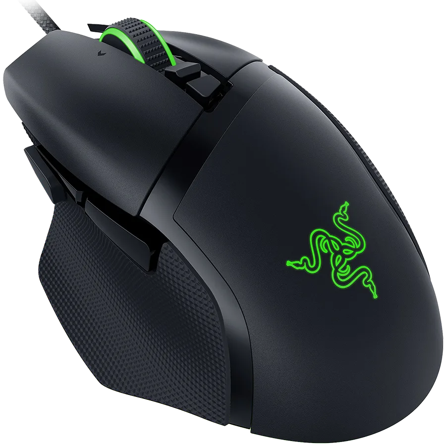 Геймърска мишка Razer Basilisk V3, 2nd-gen Razer Optical Mouse Switch rated for 70 million clicks, Optical Sensor - 26,000 DPI, 4-way Razer HyperScroll tilt wheel, Electronically actuated notched and free-spinning modes, Razer Speedflex Cable, Razer - Image 3