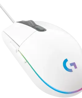 Геймърска мишка LOGITECH G102 LIGHTSYNC Corded Gaming Mouse – WHITE – USB –