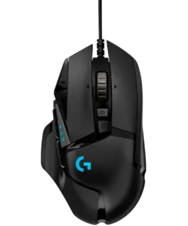 Геймърска мишка LOGITECH G502 Corded Gaming Mouse - HERO - BLACK - USB - EER2