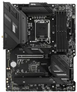 Alternative view of Дънна платка MSI MAG B760 TOMAHAWK WIFI, ATX, Socket 1700, Dual Channel DDR5 7000+(OC)MHz, 2x PCIe x16 slots, 3x M.2 slots, 1x HDMI, 1x DP, 1x USB 3.2 Gen 2x2 Type-C, 4x USB 3.2 Gen 2, 4x USB 2.0, 7.1 HD Audio, 2.5Gbps LAN, WI-FI 6E, BT, 3Y