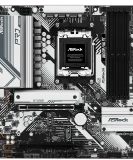 Alternative view of Дънна платка ASROCK MB Desktop B650M PRO RS, AM5, 4x DDR5, 1x PCIe 4.0 x16, 1x PCIe 3.0 x16, 1x Blazing M.2(PCIe Gen5x4), 1x Hyper M.2, 4x SATA3, RAID 0, 1, 10, 7.1 CH HD Audio, 1x HDMI, 1x DP, 2.5G LAN, 6x USB 3.2, 8x USB 2.0, 2x USB-C, mATX