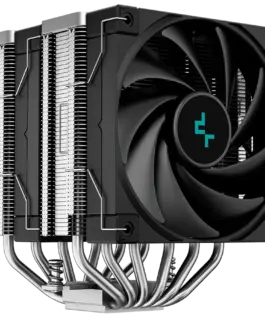 Alternative view of Охладител за процесор Охладител DeepCool AK620, CPU Air Cooler, 2x120mm PWM Fan, TDP 260W, 6 Heatpipes, LGA2066/2011-v3/2011/1700/1200/115x, AMD AM5/AM4, 129x138x160 mm(LxWxH), 3Y, R-AK620-BKNNMT-G