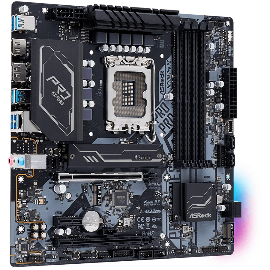 Дънна платка ASRock MB INTEL H670/4DDR4/4SATA3 - Image 11
