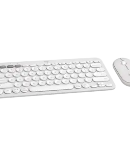 Клавиатура LOGITECH Pebble 2 Bluetooth Keyboard Combo - TONAL WHITE - US INTL