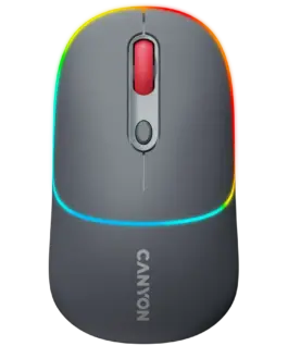 Безжична мишка CANYON mouse MW-22 2in1 BT/ Wireless Dark Grey