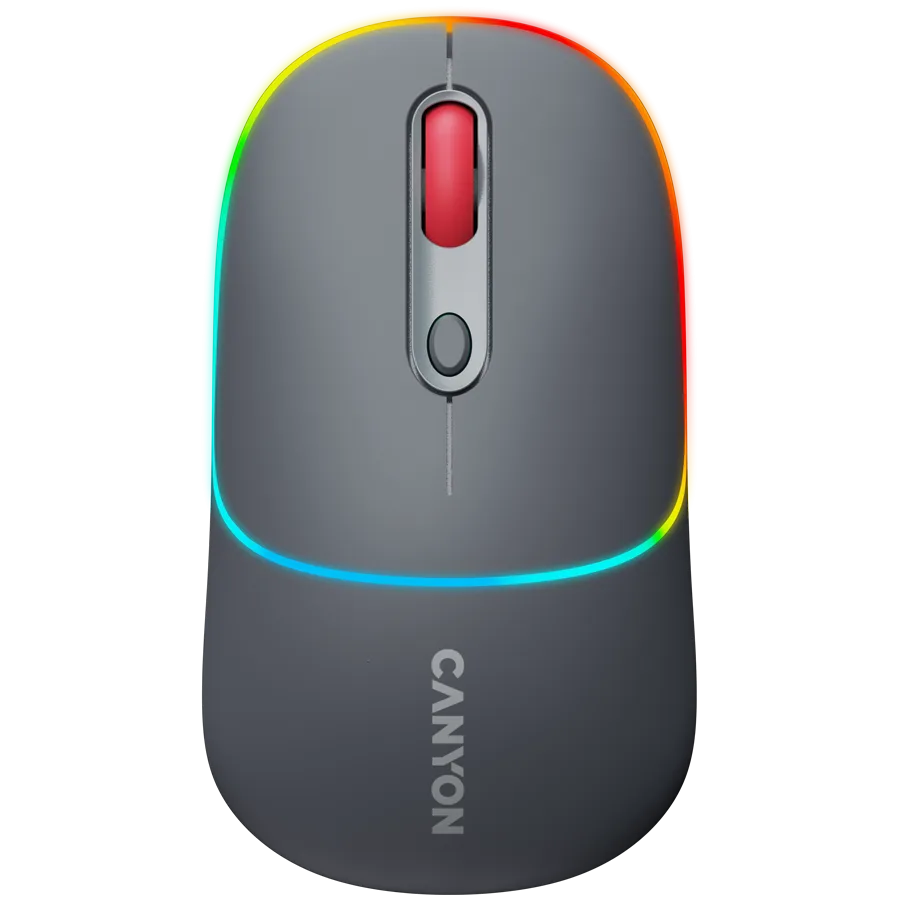 Безжична мишка CANYON mouse MW-22 2in1 BT/ Wireless Dark Grey