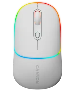 Безжична мишка CANYON mouse MW-22 2in1 BT/ Wireless Snow White