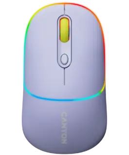 Безжична мишка CANYON mouse MW-22 2in1 BT/ Wireless Lavender