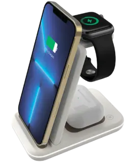 Зарядно за мобилен телефон CANYON wireless charger WS-304 15W 3in1 Cosmic