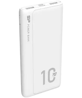 Alternative view of Външна батерия Silicon Power QP15 10.000mAh PowerBank > 500 charging cycles 2x USB A Out, 1x Micro USB in + 1x USB C In/out, Li-Polymer, 10000mAh, Fast Charge, White