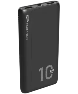 Alternative view of Външна батерия Silicon Power QP15 10.000mAh PowerBank > 500 charging cycles 2x USB A Out, 1x Micro USB in + 1x USB C In/out, Li-Polymer, 10000mAh, Fast Charge, Black