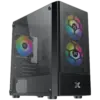 Кутия за компютър Xigmatek Oreo Black EN47758 M-ATX USB3.0x1+USB2.0x2 Meshed Grill FP Left TG 3PCS X24F Fixed RGB
