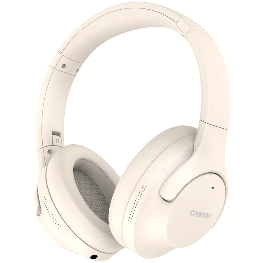Bluetooth слушалки CANYON headset OnRiff 10 ANC Beige