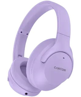 Bluetooth слушалки CANYON headset OnRiff 10 ANC Purple