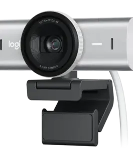 Уеб камера LOGITECH MX Brio 4K Ultra HD Webcam - PALE GREY - 2.4GHZ - EMEA28-935 - B2C