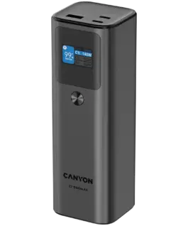 Alternative view of Външна батерия CANYON power bank PB-2010 TFT 27000 mAh 97.2Wh PD140W QC 3.0 Dark Grey