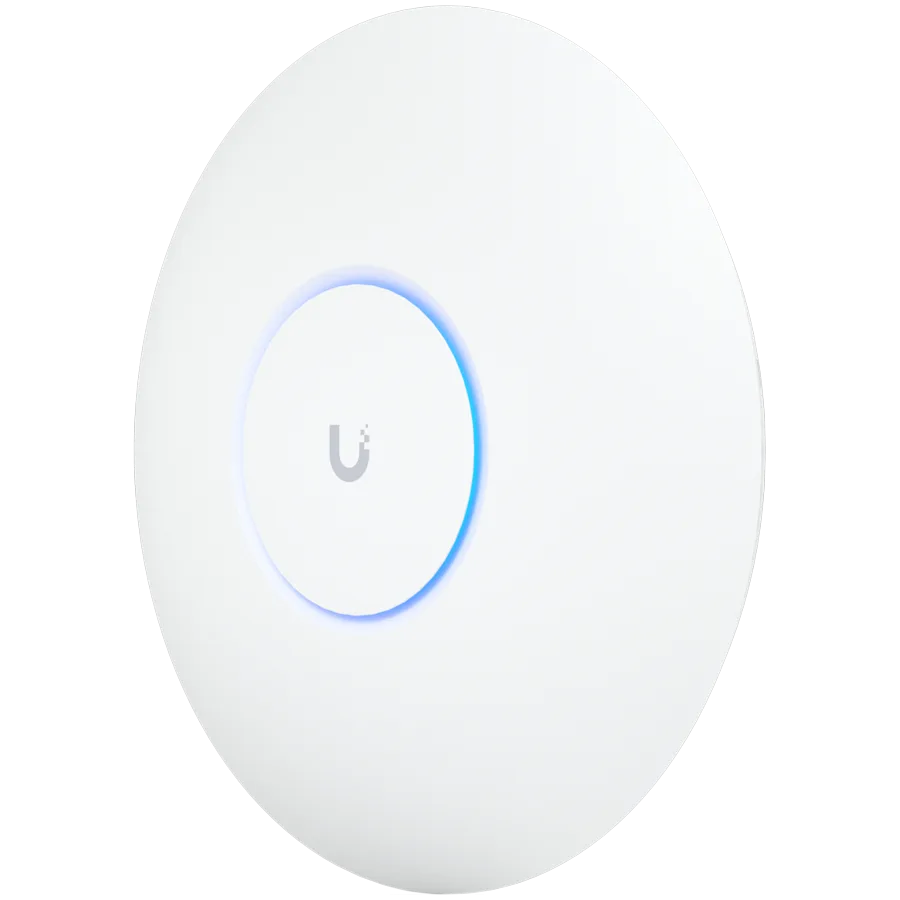 Точка за достъп UBIQUITI U6 Pro; WiFi 6; 6 spatial streams; 140 m² (1500 ft²) coverage; 350+ connected devices; Powered