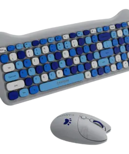 Клавиатура CANYON HSET-W6 EN Keyboard+Mouse Kitty Edition AAA+АА Wireless