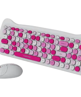 Клавиатура CANYON HSET-W6 EN Keyboard+Mouse Kitty Edition AAA+АА Wireless