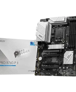 Дънна платка MSI PRO B760-P II ATX LGA 1700 Dual Channel DDR5 up to 7000MHz 4xDDR5 5x PCIe x16 slots 2x M.2 slots 1x HDM