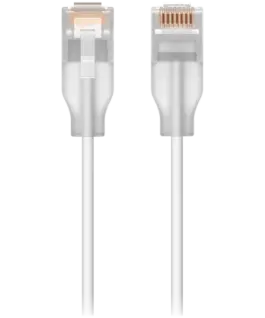 Mрежов кабел Ubiquiti UACC-Cable-Patch-EL-0.15M-W UniFi Etherlighting Patch Cable Translucent booted RJ45 for optimal Et