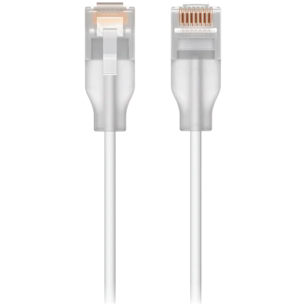 Mрежов кабел Ubiquiti UACC-Cable-Patch-EL-0.15M-W UniFi Etherlighting Patch Cable Translucent booted RJ45 for optimal Et