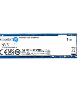 SSD диск Kingston 1TB NV3 SSD M.2 2280 PCIe 4.0 NVMe Read: 6000/ Write: 4000MB/s