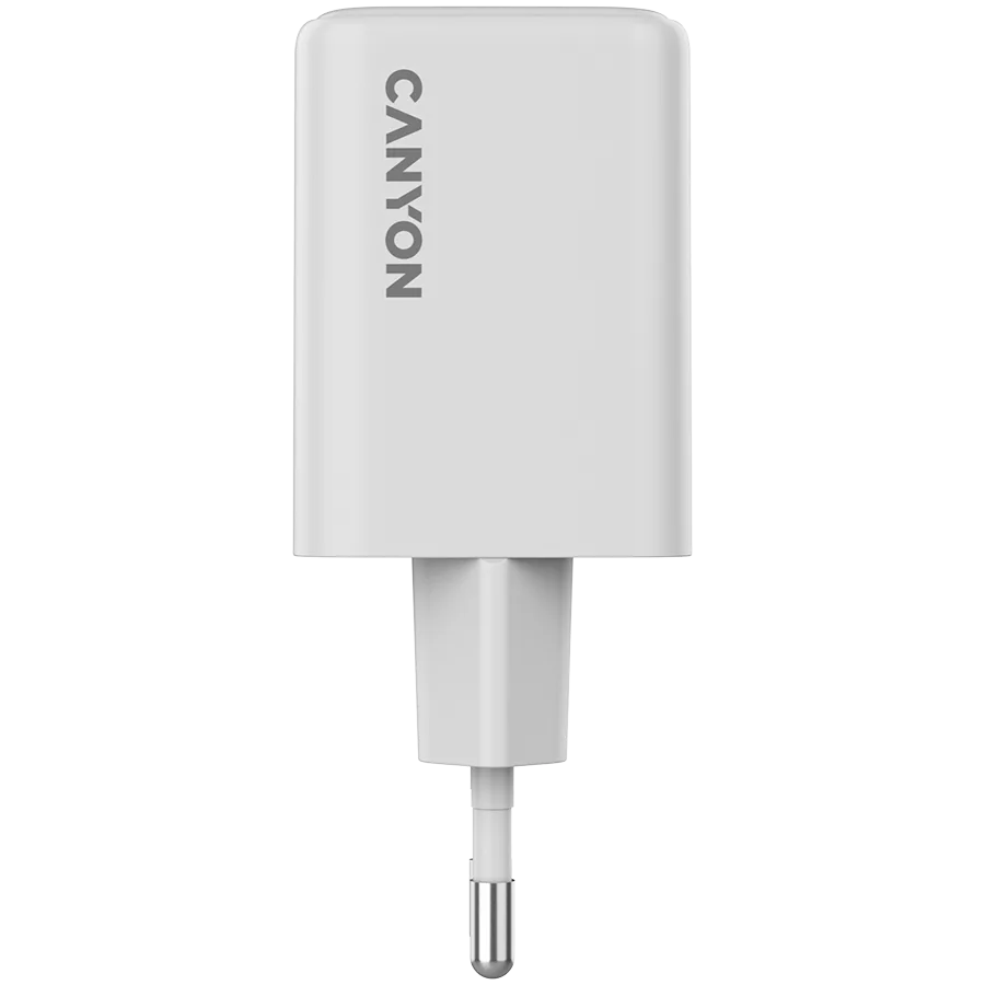 Зарядно за мобилен телефон CANYON charger CU45CC GaN 45W 2xPD EU White - Image 14