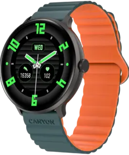 Смарт часовник CANYON smart watch Jacky SW-69 Green Orange