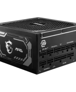 Захранване за компютър MSI MAG A1000GL PCIE5 1000W 80 Plus Gold 135mm Fluid Dynamic Bearing Fan Protections: OCP/OVP/OPP