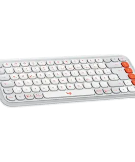 Клавиатура LOGITECH POP ICON KEYS – OFF WHITE – US INTL – BT –