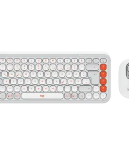 Клавиатура LOGITECH POP ICON COMBO - OFF WHITE - US INTL - BT - INTNL-973