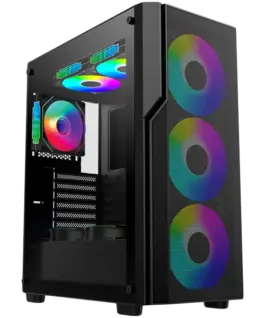 Кутия за компютър Chassis FC-C01 ARGB 7 slots; 1x Type-C 3x USB 3.0; 3 x12cm ARGB front; 1 x12cm ARGB back; Without