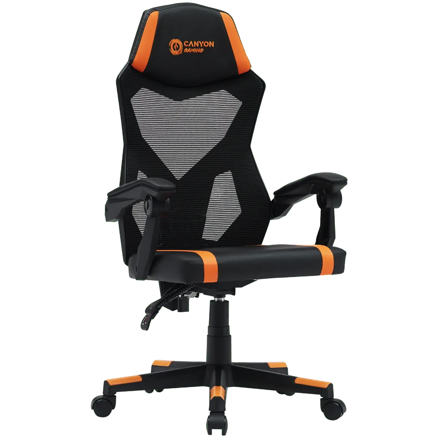 Геймърски стол CANYON gaming chair Flow MCH01 Mesh Black Orange - Image 10