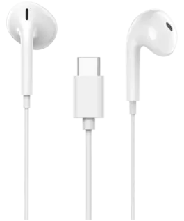 Слушалки CANYON headphones SEP-6 TYPE-C HiRes sound White