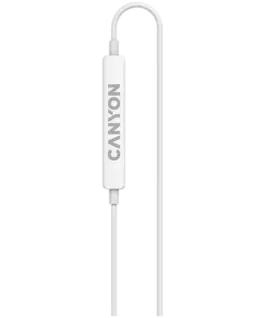 Слушалки CANYON headphones SEP-6 TYPE-C HiRes sound White