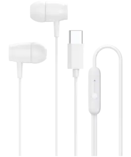 Слушалки CANYON headphones SEP-5 TYPE-C White