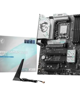 Дънна платка MSI PRO B860 GAMING PLUS WIFI ATX LGA 1851 4x DDR5 Dual Channel DDR5 up to 8600(OC)MHz 4x PCIe x16 slot 3x